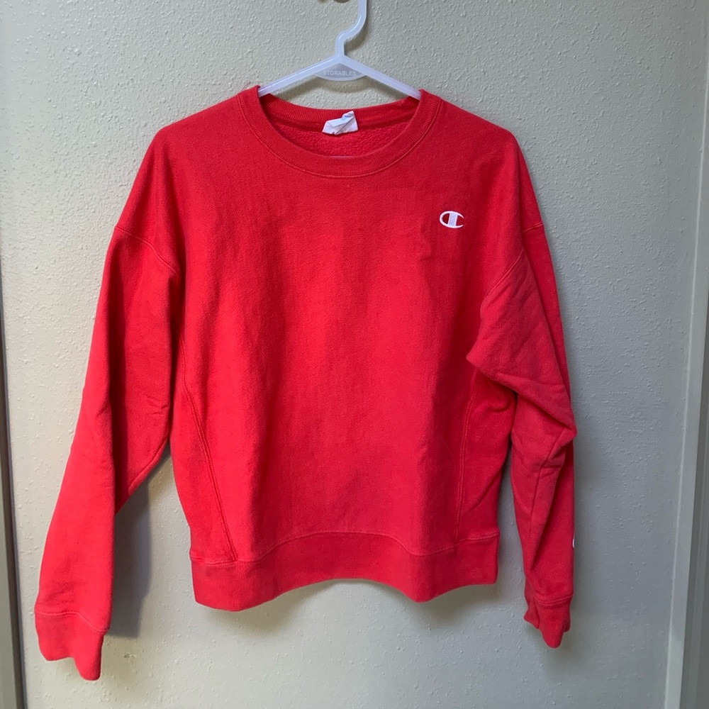 Women’s Red Champion Crewneck